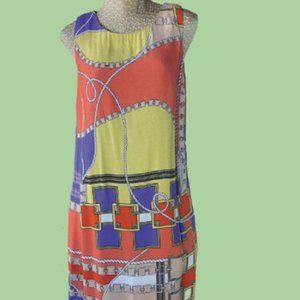 Sara Campbell colorful dress size 4.